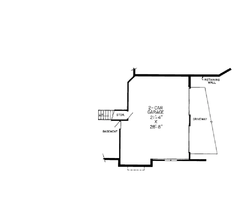 Country House Plan Lower Level Floor - Royal Point English Cottage 038D-0257 - Shop House Plans and More