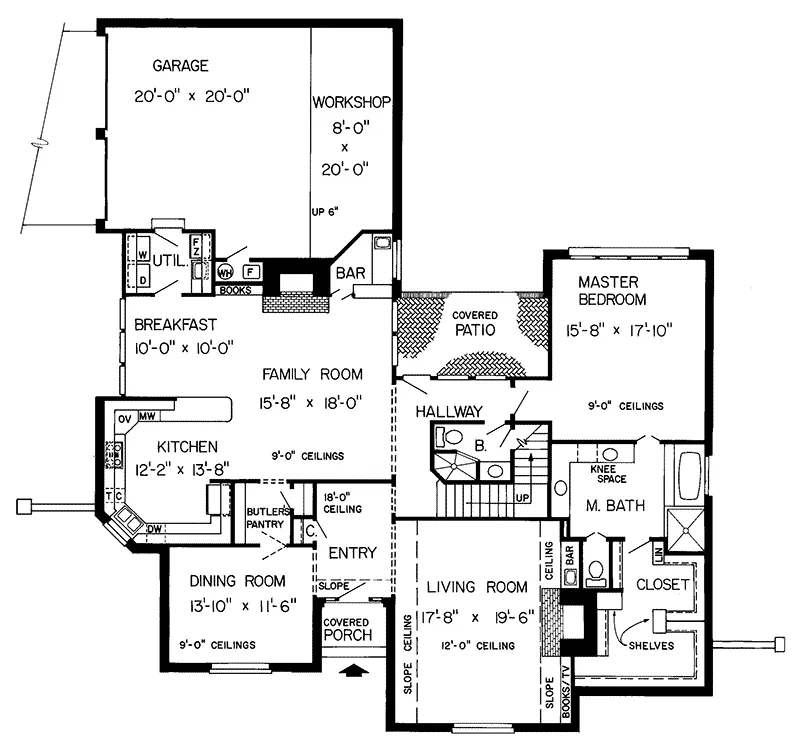 Southern House Plan First Floor - Barbara Traditional Home 038D-0279 - Search House Plans and More
