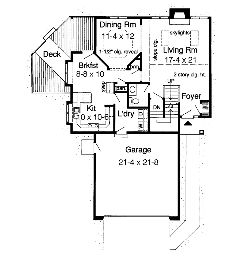 Southern House Plan First Floor - Danielle Creek Country Home 038D-0378 - Search House Plans and More