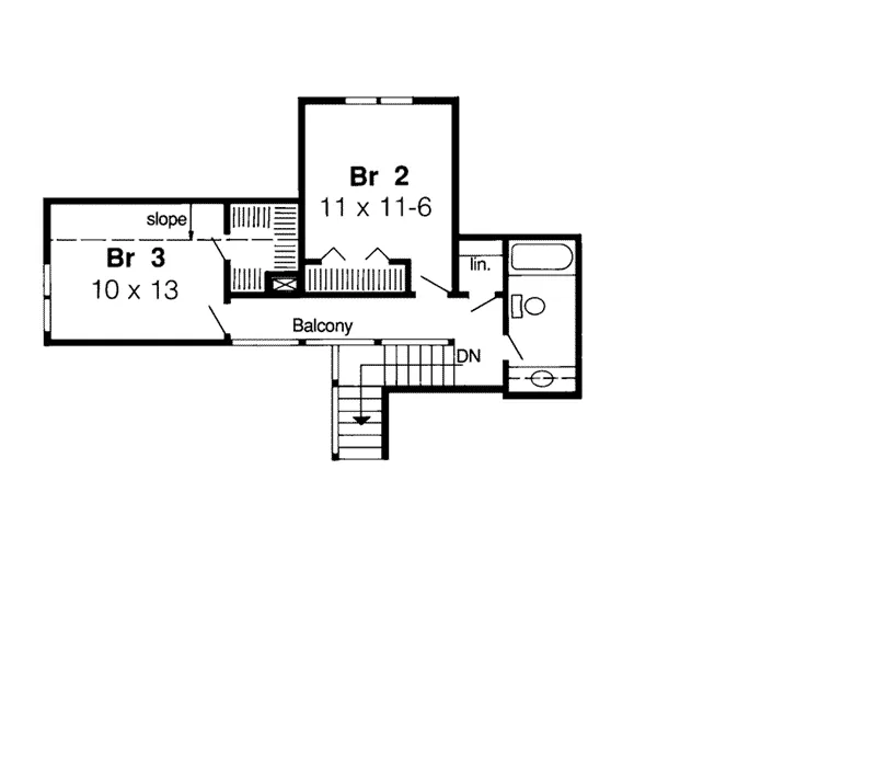 Country House Plan Second Floor - Southgate Country Home 038D-0393 - Shop House Plans and More