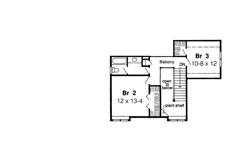 Southern House Plan Second Floor - Charlotte Country Home 038D-0397 - Search House Plans and More