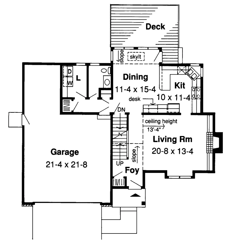 Contemporary House Plan First Floor - Marilyn Pond Contemporary Home 038D-0400 - Shop House Plans and More
