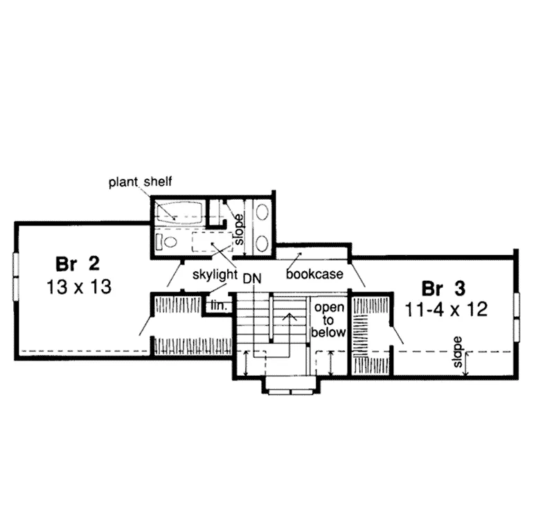 Country House Plan Second Floor - Elayna Country Home 038D-0406 - Search House Plans and More