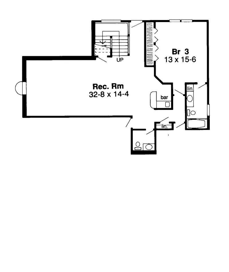 Traditional House Plan Second Floor - Huntington Valley Ranch Home 038D-0423 - Search House Plans and More