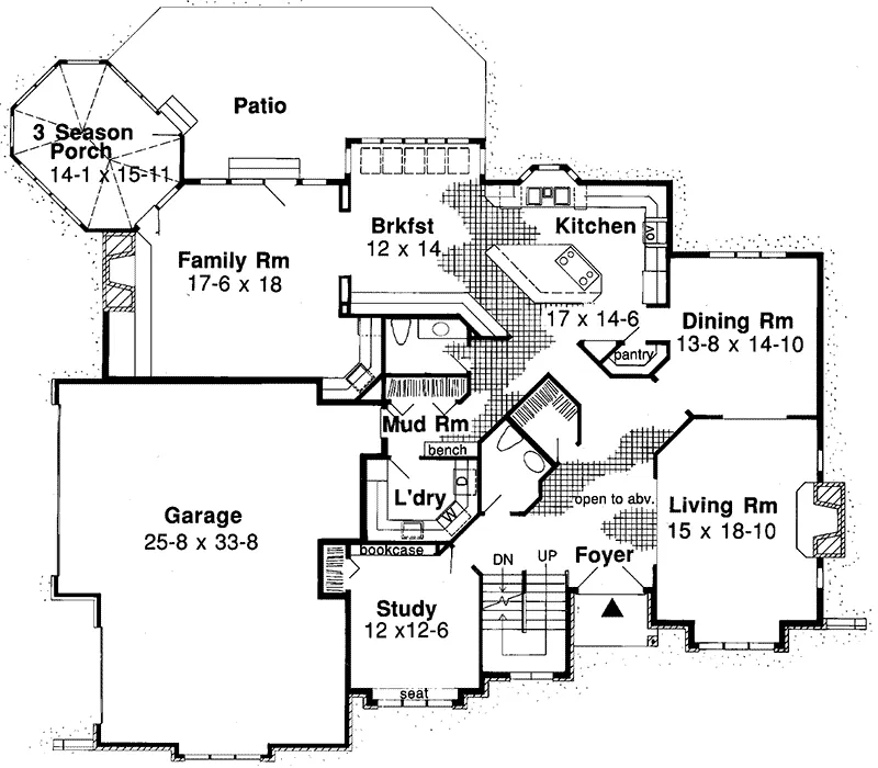 Luxury House Plan First Floor - Cassidy Luxury Home 038D-0464 - Search House Plans and More