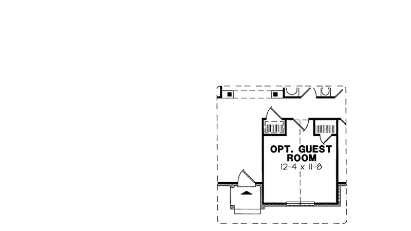 Ranch House Plan Optional Floor Plan - Willmore Ranch Home 038D-0543 - Shop House Plans and More