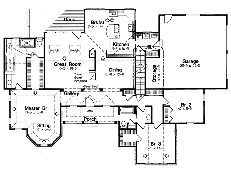 European House Plan First Floor - Bailey Manor Country French 038D-0574 - Search House Plans and More