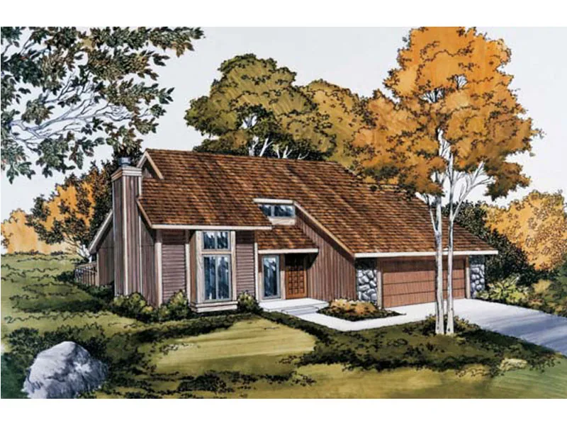 Rustic House Plan Front Image - Radcliffe Woods Rustic Home 038D-0633 - Shop House Plans and More