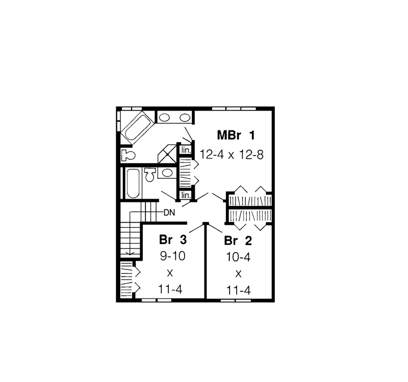 Country House Plan Second Floor - Stanton Country Home 038D-0637 - Shop House Plans and More