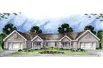 Ranch House Plan Front of Home - Kearston Multi-Family Home 038D-0704 - Search House Plans and More