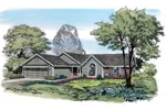 Traditional House Plan Front of Home - Delano Country Home 038D-0782 - Search House Plans and More