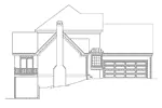 Southern House Plan Left Elevation - Fulton Southern Home 040D-0004 - Search House Plans and More