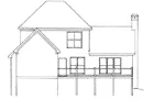 Southern House Plan Rear Elevation - Fulton Southern Home 040D-0004 - Search House Plans and More