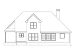 Colonial House Plan Rear Elevation - Genmore Southern Colonial Home 040D-0007 - Search House Plans and More