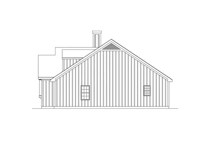 Country House Plan Right Elevation - Chestnut Ranch Home 040D-0013 - Search House Plans and More