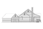Vacation House Plan Left Elevation - Westrose Country Ranch Home 040D-0026 - Shop House Plans and More