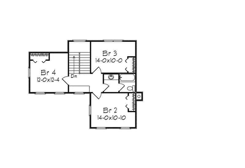 Country House Plan Second Floor - Brookfield Country Home 040D-0027 - Search House Plans and More