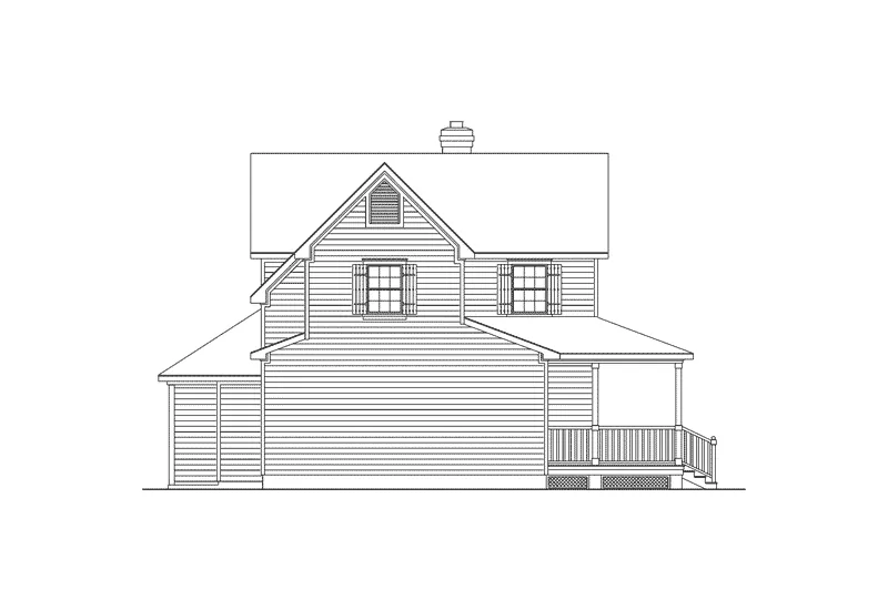 Country House Plan Left Elevation - Brookfield Country Home 040D-0027 - Search House Plans and More