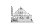 Bungalow House Plan Right Elevation - Oak Cove Country Home 040D-0029 - Shop House Plans and More