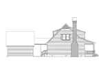 Farmhouse Plan Left Elevation - Oakwood Acadian Country Home 040D-0030 - Shop House Plans and More