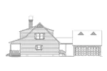 Farmhouse Plan Right Elevation - Oakwood Acadian Country Home 040D-0030 - Shop House Plans and More