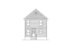 Shingle House Plan Rear Elevation - Lexburg Narrow Lot Home 045D-0012 - Shop House Plans and More
