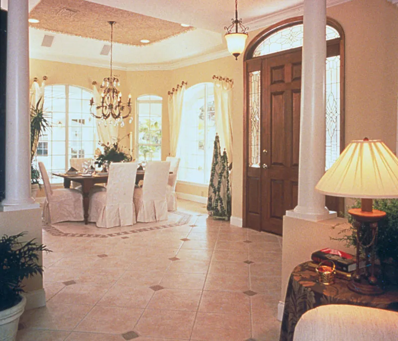 Country French House Plan Foyer Photo - Lawton Place European Home 047D-0058 - Shop House Plans and More