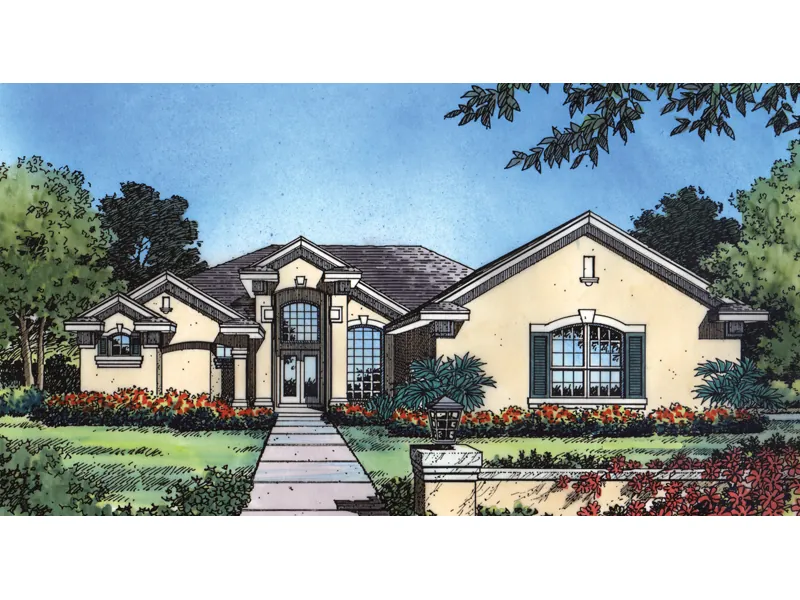 Ranch Stucco Home Has Great Floridian Style