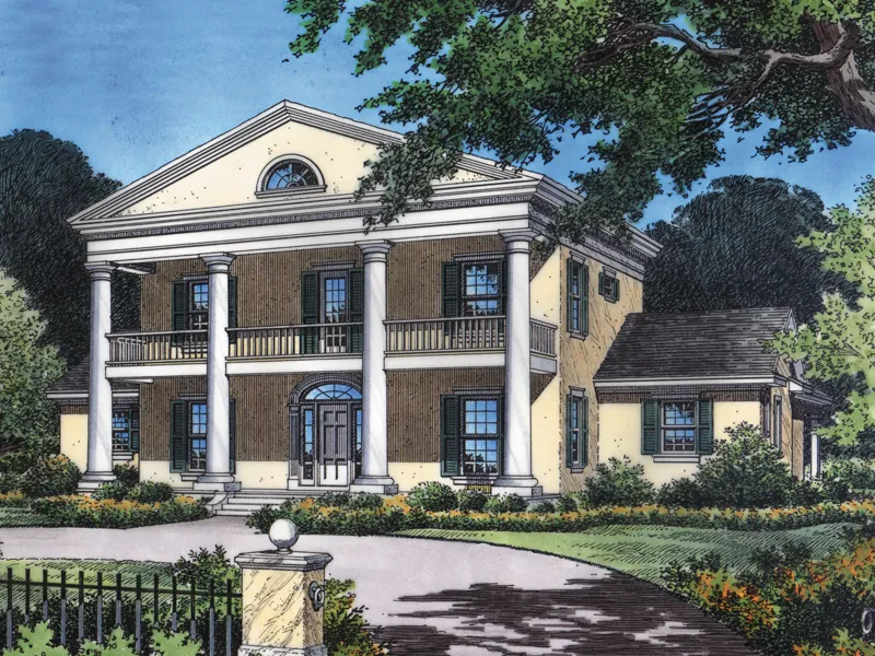 Colonial, Southern Plantation Design With Grand Appeal