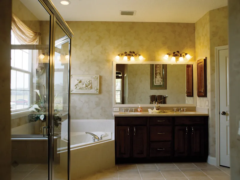 Traditional House Plan Master Bathroom Photo 01 - Sweetpark Country French Home 047D-0208 - Shop House Plans and More