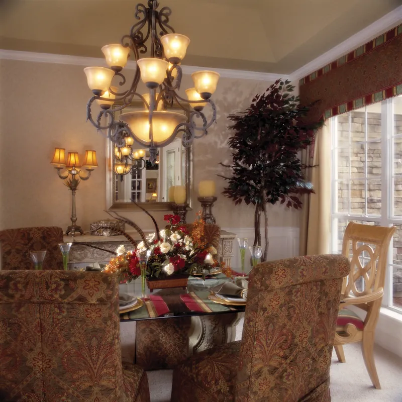 Sunbelt House Plan Dining Room Photo 01 - Lakeport Luxury Home 047D-0211 - Shop House Plans and More