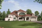 Florida House Plan Front Image - Wynehaven Luxury Florida Home 048D-0004 - Shop House Plans and More