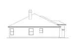 Sunbelt House Plan Left Elevation - Rose Way Florida Style Home 048D-0008 - Shop House Plans and More