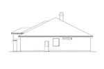 Sunbelt House Plan Right Elevation - Rose Way Florida Style Home 048D-0008 - Shop House Plans and More
