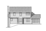 Traditional House Plan Rear Elevation - Bastian Traditional Home 051D-0094 - Search House Plans and More