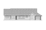 Ranch House Plan Rear Elevation - Modesto Trail Ranch Home 051D-0103 - Shop House Plans and More