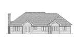Traditional House Plan Rear Elevation - Antonio Traditional Home 051D-0123 - Search House Plans and More