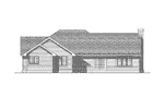 Traditional House Plan Rear Elevation - Bandero Ranch Home 051D-0153 - Search House Plans and More