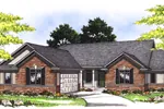 Traditional Ranch Home With Brick Exterior And Side Entry Garage