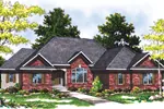 All Brick Traditional Home With One-Level Design
