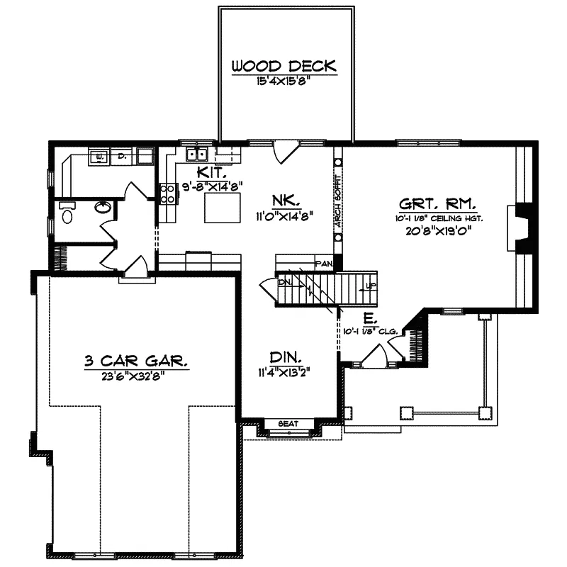 Country House Plan First Floor - Willoughby Farm Country Home 051D-0489 - Shop House Plans and More