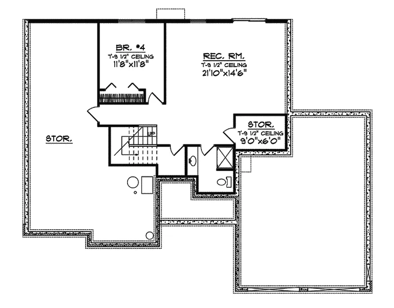 Luxury House Plan Lower Level Floor - Banbury Manor Luxury Home 051D-0533 - Search House Plans and More