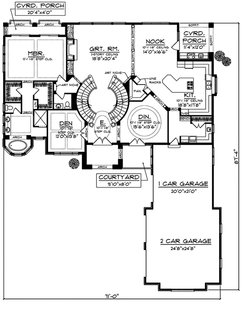 Luxury House Plan First Floor - Hamburg Hill Luxury Home 051D-0544 - Search House Plans and More
