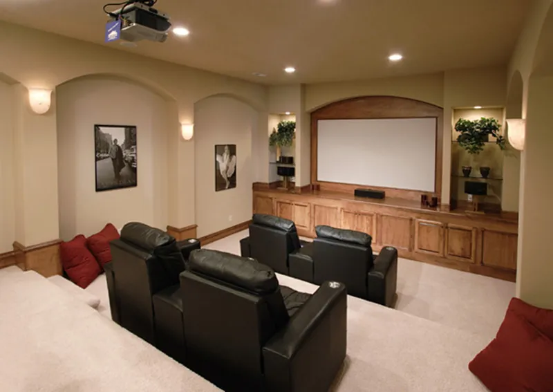 Luxury House Plan Theater Room Photo 01 - Hamburg Hill Luxury Home 051D-0544 - Search House Plans and More