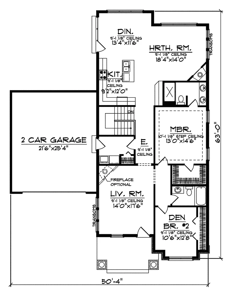 Country House Plan First Floor - Rathburn Hills Country Home 051D-0555 - Shop House Plans and More