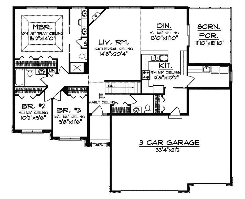 Devonshire Place Ranch Home Plan 051d 0576 Search House Plans And More