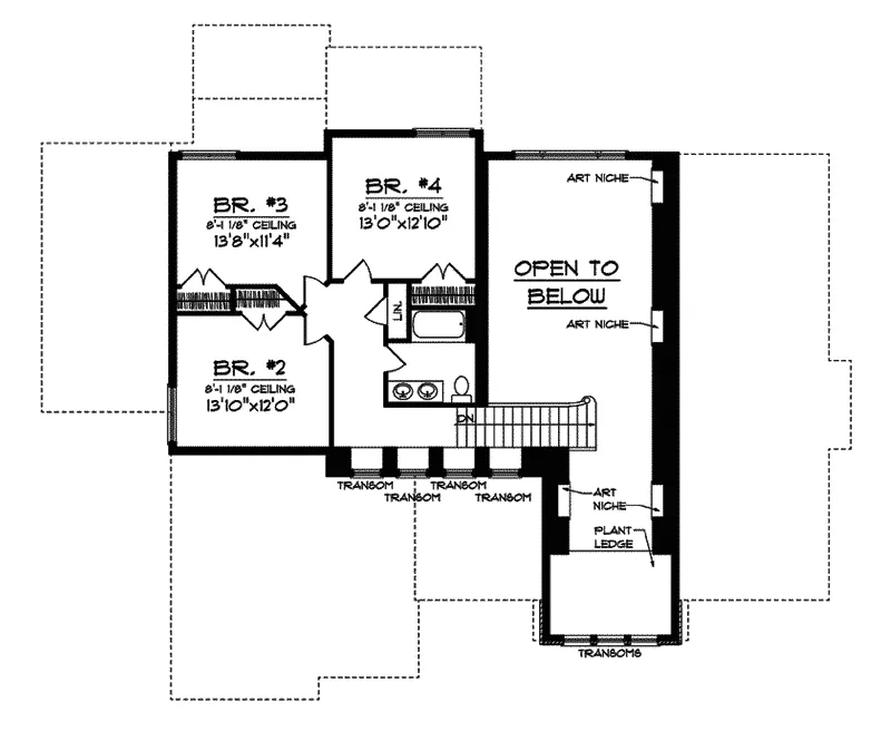 Traditional House Plan Second Floor - Blueberry Hill Modern Home 051D-0636 - Search House Plans and More