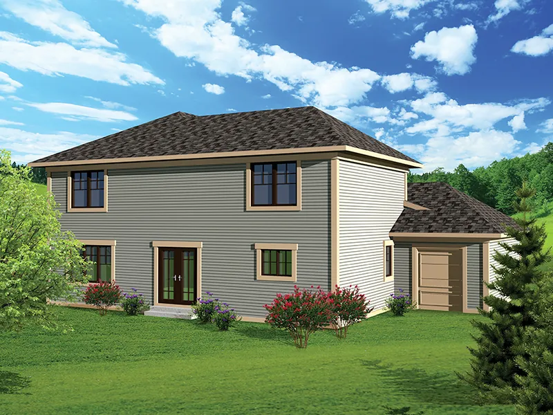 Country House Plan Rear Photo 01 - Kirkfield Traditional Home 051D-0659 - Search House Plans and More