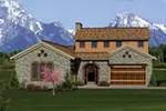 Italian House Plan Front Photo 01 - Monteleone Bay Italian Ranch Home 051D-0669 - Shop House Plans and More