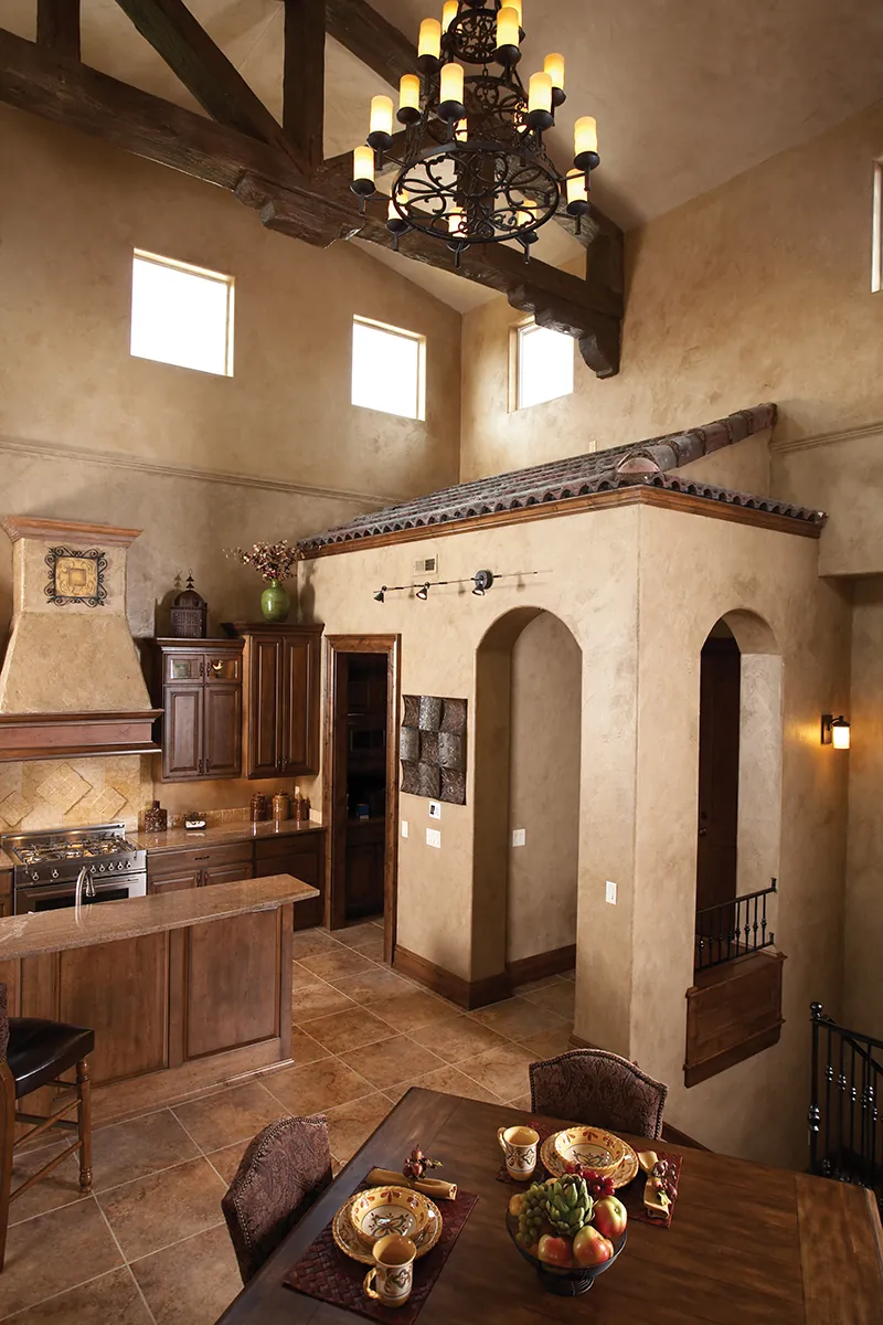 Italian House Plan Kitchen Photo 02 - Monteleone Bay Italian Ranch Home 051D-0669 - Shop House Plans and More